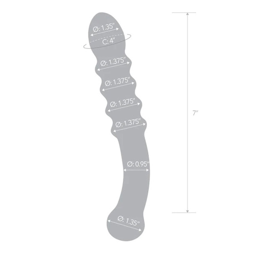Purple Rain Ribbed Dildo  4