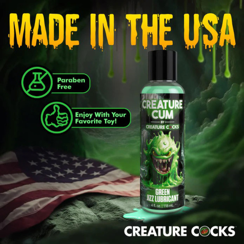 Creature Cum Green Water-Based Lubricant 4oz  3