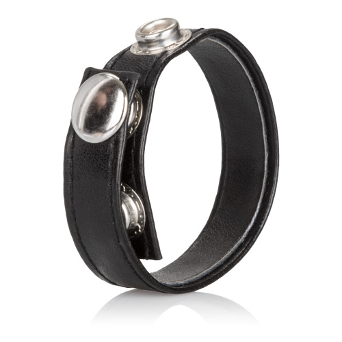 Leather Black 3-Snap Ring  3