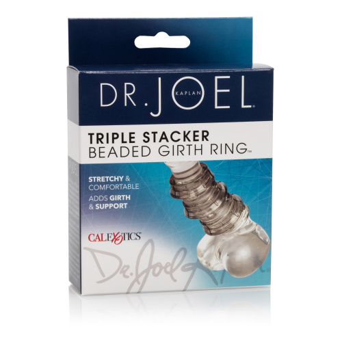Dr. Joel Kaplan Beaded Girth Ring Triple Stacker  2