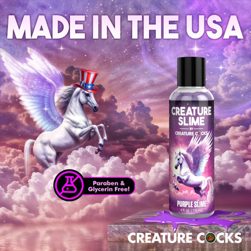 4oz Creature Slime Purple Slime Water-Based - Lubricant  4