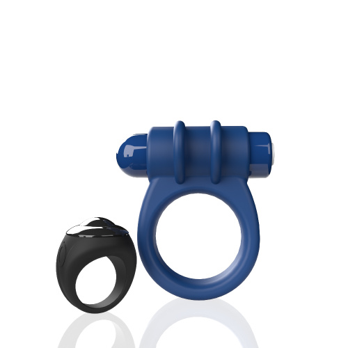 Screaming O Remote Controlled Switch Vibrating  Ring - Blue  5