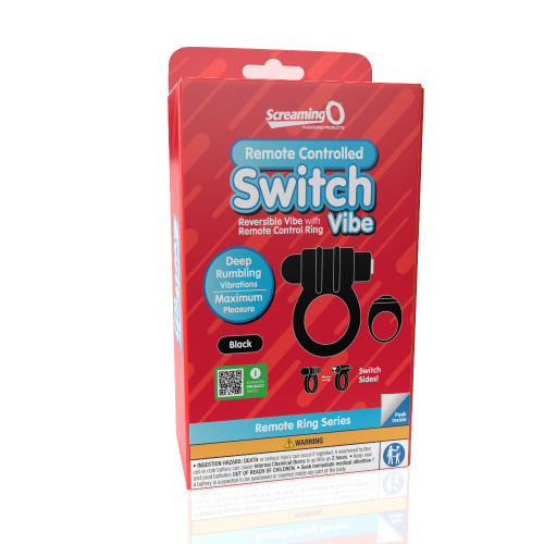 Screaming O Remote Controlled Switch Vibrating  Ring - Black  3