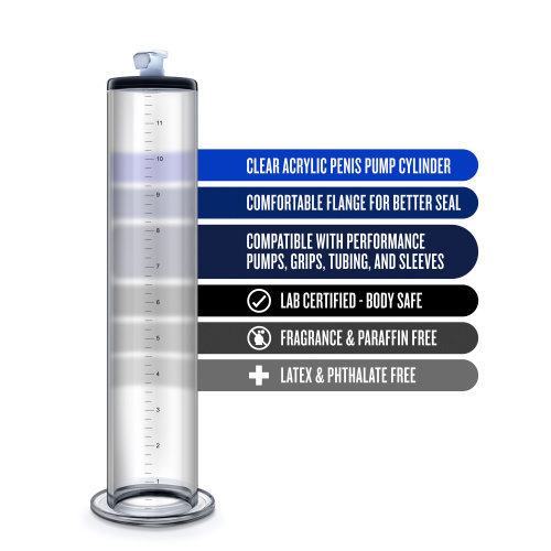 Performance - 12 Inch X 2 Inch Penis Pump Cylinder - Clear  4