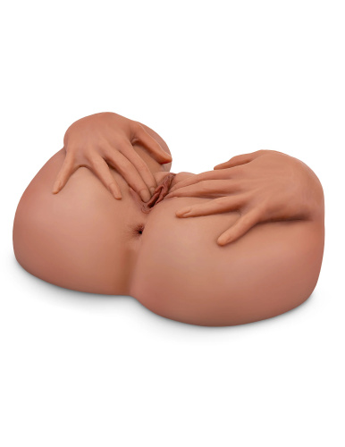 Spread My Tight Pussy Mega Masturbator - Brown  2