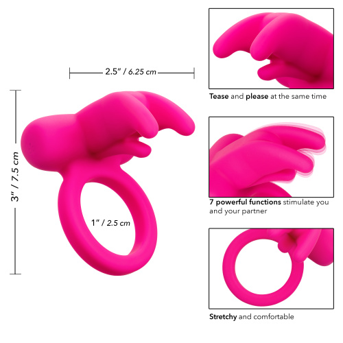 SILICONE RECHARGEABLE TRIPLE CLIT FLICKER  4