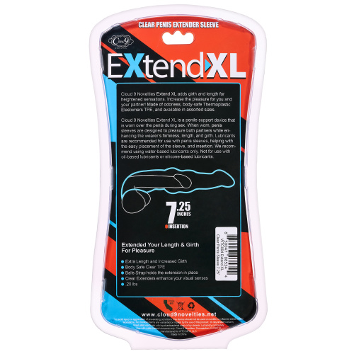 Extend XL Penis Sleeve 7.25" - Clear  2