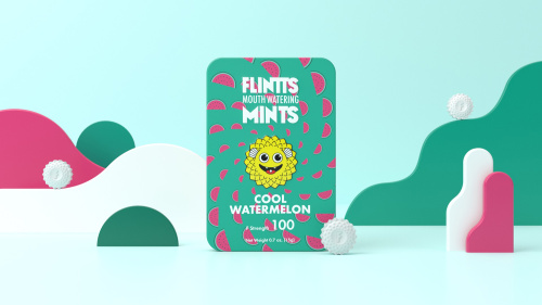 Flintts Mouth Mints Cool Watermelon - F-Strength 100  4