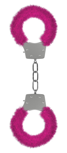 Pleasure Furry Handcuffs - Pink  2
