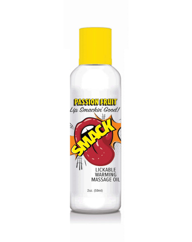 Smack Warming and Lickable Massage Oil - Passion  Fruit 2 Oz  2