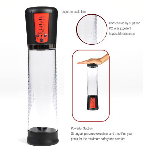 Jackson Rechargeable Penis Vacuum Pump - Orange  3