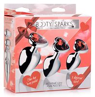 Red Heart Gem Anal Plug Set