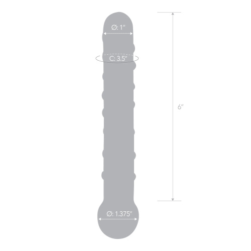 Callisto Clear Glass Dildo  4
