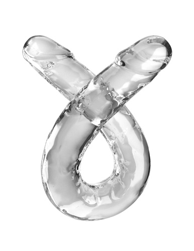 18 Inch Double Dildo - Clear  3