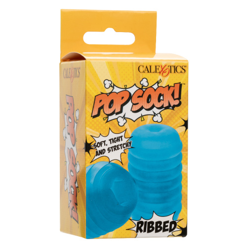 Pop Sock Ribbed - Blue  2