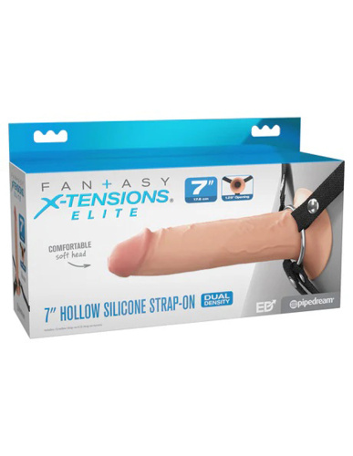 Fantasy X-Tensions Elite 7" Silicone Hollow Strap Dual Density Light  2