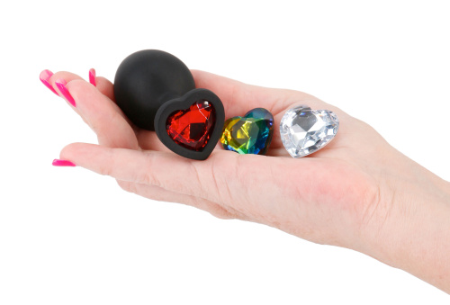 Glams Xchange Heart - Medium - Black  4