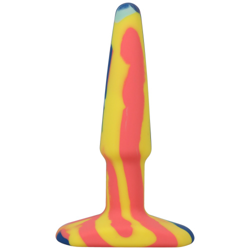 A-Play Groovy Silicone Anal Plug 4 Inch - Sunrise  3