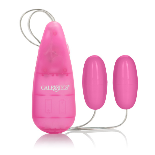 Pocket Exotics Vibrating Double Pink Passion Bullets - Pink  2