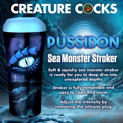 Pussidon Sea Monster Stroker - Blue  4