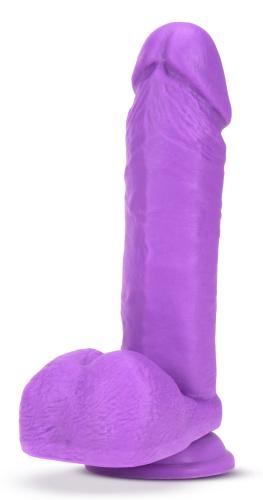 Neo - 8 Inch Dual Density Dildo - Neon Purple  2