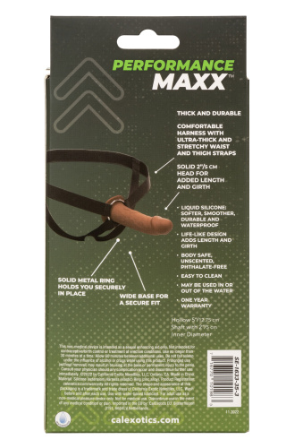 Performance Maxx Life-Like Extension With Harness  - Brown  4