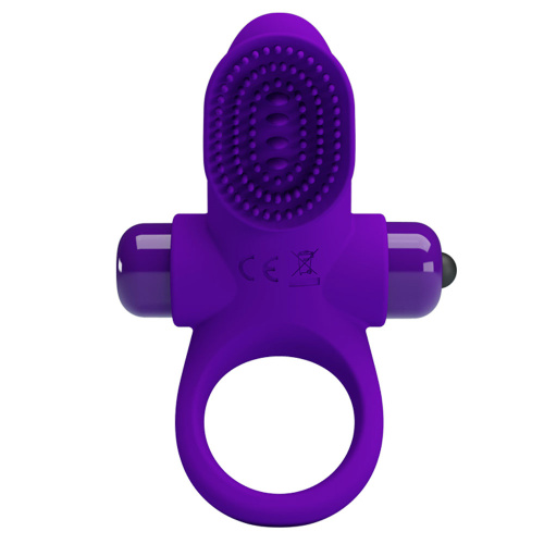 Pretty Love Vibrating Cock Ring II - Purple  4
