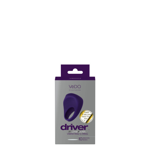Driver Rechargeable Vibrating C-Ring - Purple  5