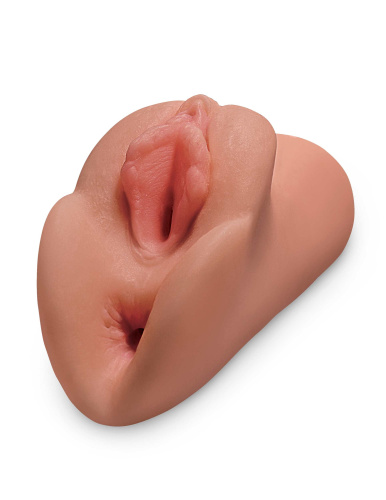 Perfect Pussy Double Stroker - Tan  2