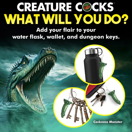 Cockness Monster Keychain - Green  3
