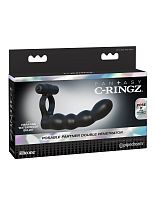 Fantasy C-Ringz Posable Partner Double Penetrator - Black