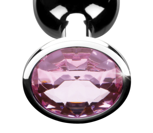 Pink Gem Anal Plug - Small  4