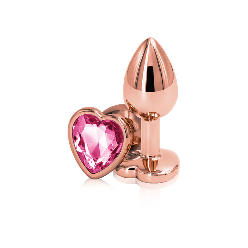Rear Assets - Rose Gold Heart - Small - Pink  2