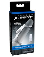 Fantasy X-Tensions Vibrating Cock Sling - Clear