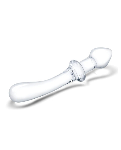 9 Inch Classic Curved Dual-Ended Dildo - Clear  2