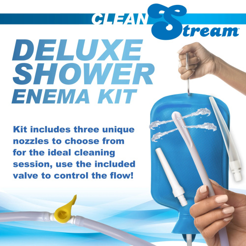 Deluxe Shower Enema Kit - Blue  3