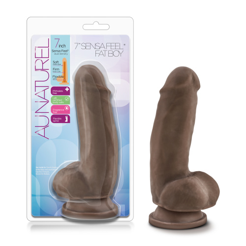 Au Naturel 7 Inch Sensa Feel Fat Boy - Chocolate  4