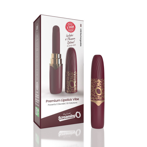 My Secret Premium Rechargeable Vibrating Lipstick  Merlot  2