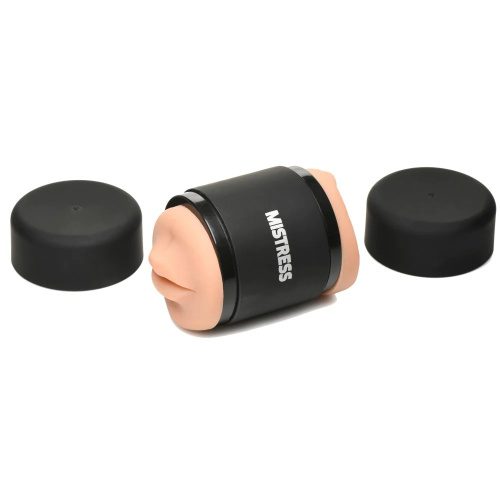 Mistress Double Shot Mouth and Pussy Stroker - Medium  2