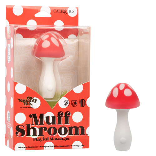 Naughty Bits Muff Shroom Playful Massager - Red  4