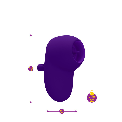 Kenley - Violet - Intense Flickering Finger Vibe With Comfort Grip Ring  2