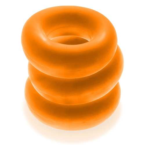 Fat Willy 3-Pack Jumbo Cockring - Orange  4
