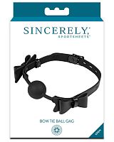 Bow Tie Ball Gag - Black