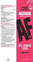 Numb Af - Anal Desensitizer Gel - Cherry -  1.5 Fl Oz