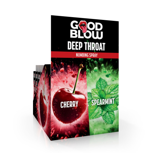 Deep Throat Numbing Spray Pop Display - Cherry/spearmint 24 Pcs  2