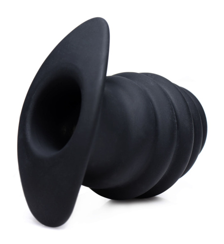 Hive Ass Tunnel Silicone Ribbed Hollow Anal Plug - Medium  4