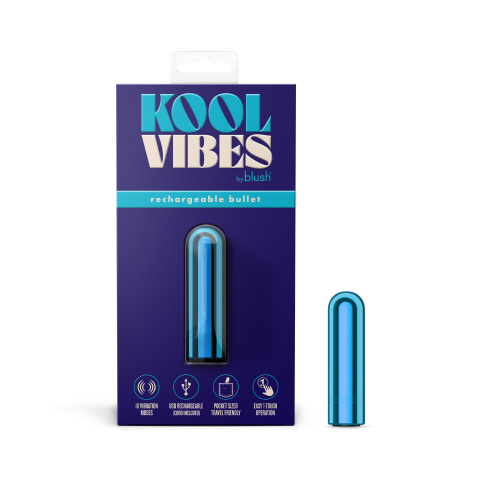 Kool Vibes - Rechargeable Mini Bullet - Blueberry  2