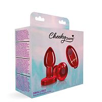 Vibrating Red Metal Remote Plug - Small