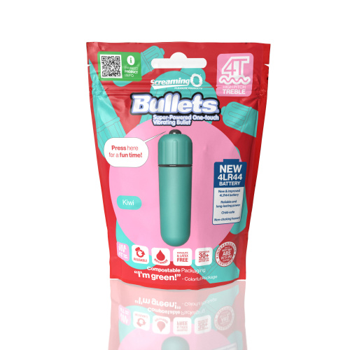 Screaming O 4t - Bullet - Super Powered One Touch  Vibrating Bullet - Kiwi  3