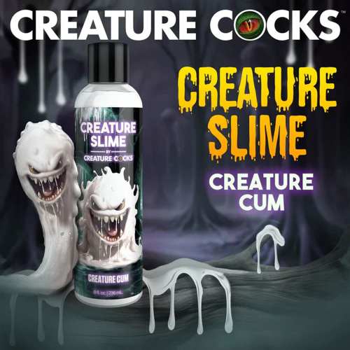 8oz Creature Slime Creature Cum Unscented Jizz - Lubricant - Clear  3